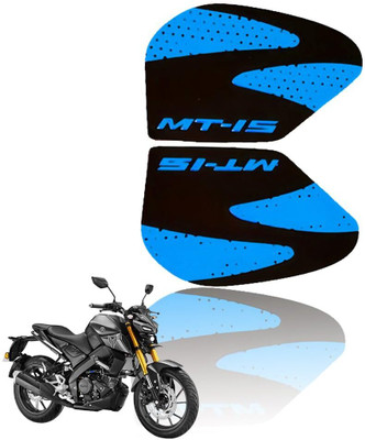 Moto Genius Silicone Tank Pads for MT 15 | Anti-Slip, Scratch-Resistant (Pack of 2, Blue) Bike Tank Pad