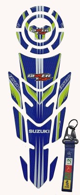 GraphixDesign Tank Pad & Fuel Cap Suzuki Gixxer Bike sticker D Bike Tank Pad