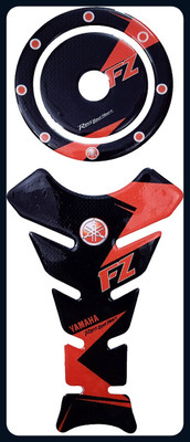 Automopix NEW_FZ red Bike Tank Pad