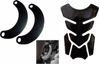 acube mart Tank Pad 7D 7DCF-1 + Seat Height Lowering Kit For Yamaha R15 V3/MT 15, stickers Bike Tank Pad