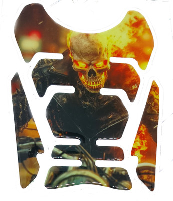 Golden Lion Motorcycle Universal skelton Tank Pad Sticker for All Bikes Bike Tank Pad