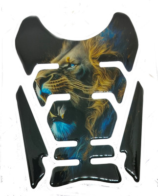 Golden Lion Motorcycle Universal Tank Pad Sticker for All Bikes Lion design Bike Tank Pad