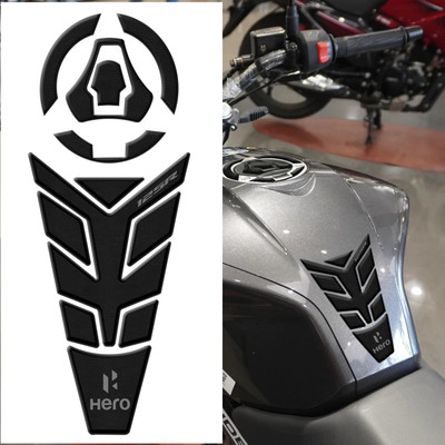 mamata auto grafix Black 125r tank pad for bike Bike Tank Pad