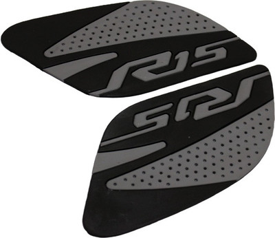 OBEROI'S TRADERS R15 V2, V3, V4 & M Anti-Slip Silicone Thai Pad Water Resistant Sticker Grey Bike Tank Pad