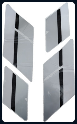 Automopix NEW_CD Grey SS Bike Tank Pad
