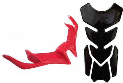 acube mart Tank Pad Sticker 7D 7DCF-1 stickers + yamaha R15 v3 winglet red Bike Tank Pad