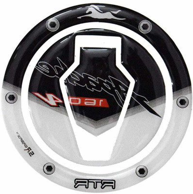 Automopix A_White black fule 160 v4 Bike Tank Pad