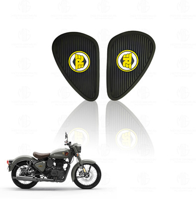 Moto Genius Reborn Tank Pads Premium, Anti-Slip, Scratch-Resistant ( Black & Yellow) Bike Tank Pad