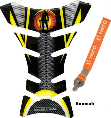 autofy Grafix UNIVYEL-COMB-HR-15 Bike Tank Pad