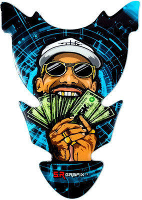 S.R Grafix Man with money Bike Tank Pad