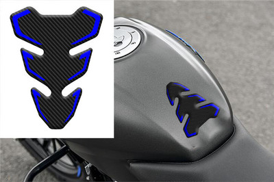 mamata auto grafix Blue & Black tank pad Bike Tank Pad