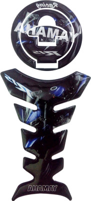 Automopix A_Yamaha R15 Blue Sticker Bike Tank Pad