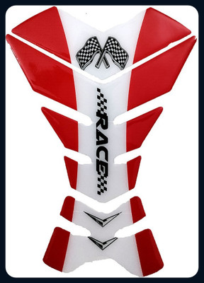 Automopix NEW_Race TP RED Bike Tank Pad