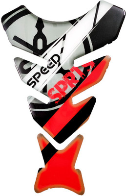 Automopix SPEED SPRTS RED Bike Tank Pad