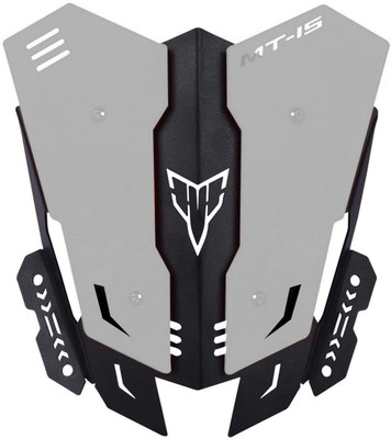 Vagary Heavy Quality Metal Visor for Yamaha MT15 (Silver) Bike Windshield