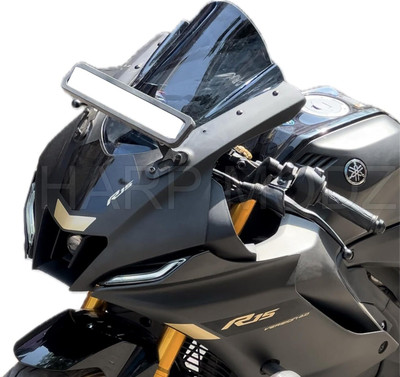 HARP MODZ Light Smoke Black Indonesian Bubble Visor for Yamaha R15 V4 M Bike Windshield