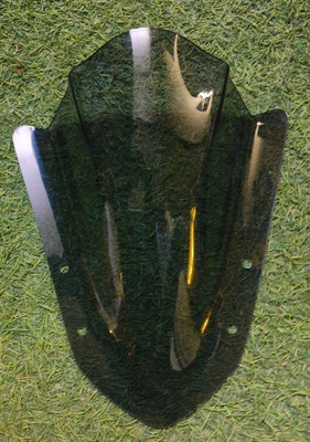 Am Auto Double Bubble Light Smoke Visor Aerox155 Bike Windshield
