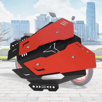 SHOWRIDE Yamaha MT15 Heavy Metal Quality Visor Double Color (Black red) Bike Headlight Visor