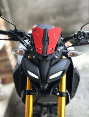 ranarc METAL VISOR MT15 RED Bike Windshield