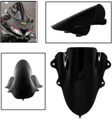 ATIJAHAT TRADERS Double Bubble Visor for V3 Bike Fairing Kit Bike Windshield