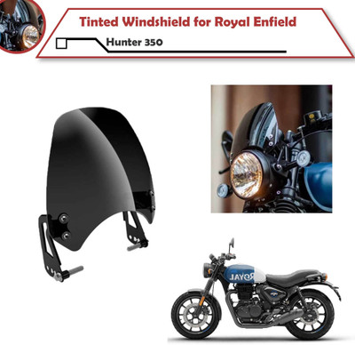 Huims Premium Quality Windshield Tinted Fitting Royal Enfield Hunter 350 Only Bike Windshield