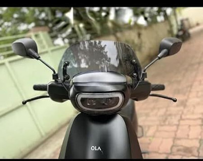 Zombieeast Plastic Windscreen Small Visor Front Wind Deflectors For Ola S1 Air Bike Windshield