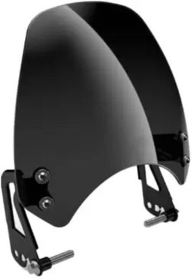 AOWBIKES HUNTER VISOR GLASS WITH CLAMP (BLACK) Bike Windshield