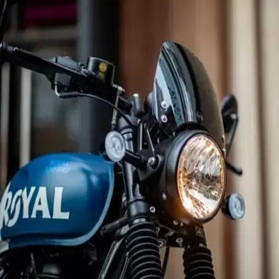 MODAROCK Windshield With All Necessary Fittings Compatible with Royal Enfield Hunter 350 Bike Windshield
