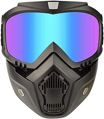 Olsic Bike Scoter Motorcycle Protective Goggles Bike Face Mask (Rainbow Glass) Motorcycle Riding Goggles ATV Dirt Bike Off Road Riding Color Eye wear Glasses Wood-working, Blowtorch, Power Tool, Laboratory, Welding  Safety Goggle(Free-size)