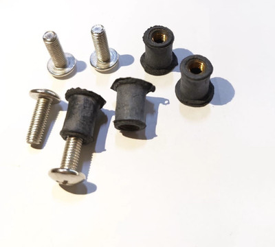 AOWBIKES Universal Visor Glass Fitting Screw Kit Bike Windshield