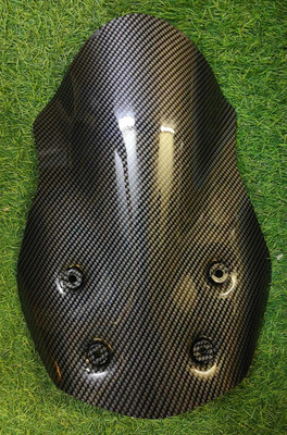 Am Auto Burgman Carbon Finish DB Visor Bike Windshield