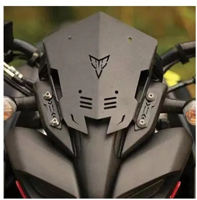 AutoGnix Metal Visor MT15 Bike Windshield