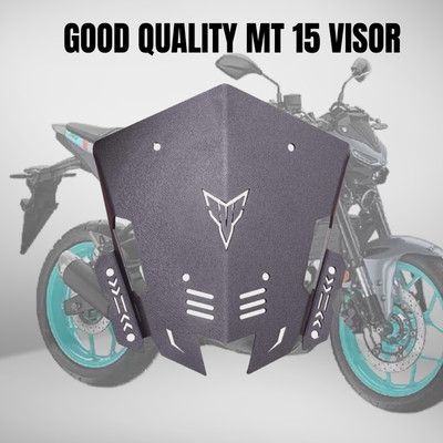 ENEMYT VIS1 Metal Visor Designed Windshield With Mild Steel Material For MT-15 Bike Windshield
