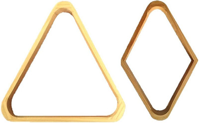 HR Group Combo of Wooden Triangle & 9 Ball Triangle Billiards Bridge Head