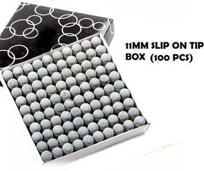 CLUB 147 SLIP ON CUE Tip BOX (11mm) SNOOKER AND POOL Cue Tip