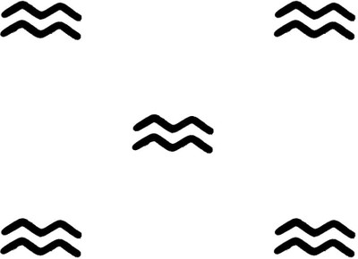 Comet Busters Sun Sign Aquarius Bindis (BIN1081) Forehead Black Bindis(Designer Bindi)