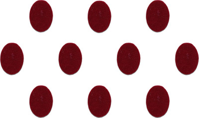Comet Busters Handcrafted Oval Maroon Bindis for Women (7 mm) (BIN316) Forehead Maroon Bindis(Basic)