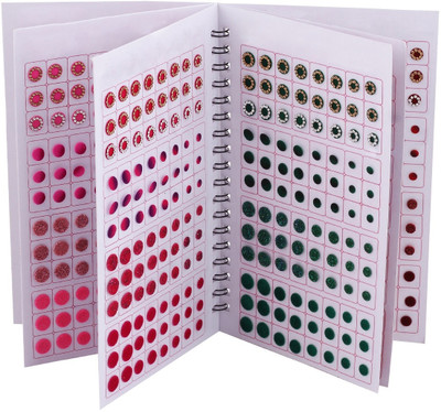 Vama Fashions Simple Plain Round Daily Use Multicolour Forehead Sticker kumkum Bridal bindi book for ladies Women & Girls ( bindi booklet - Total 948 bindis ) Bridal, Wedding, Forehead Multicolor Bindis(wedding bridal bindi)