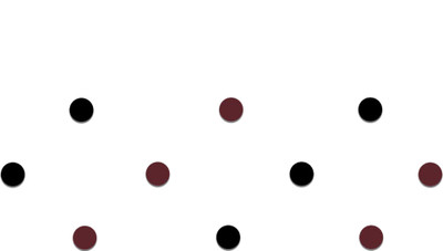 Comet Busters Black and Maroon Round Velvet Bindis (8 mm) (BIN993) Forehead Multicolor Bindis(Basic)
