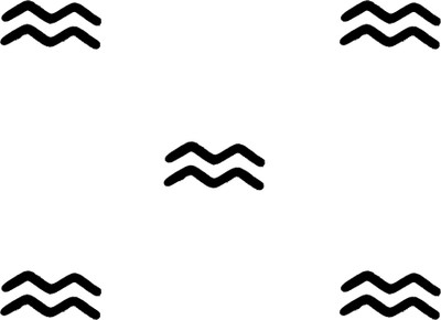 Comet Busters Sun Sign Aquarius Bindis (BIN1081) Forehead Black Bindis(Basic)