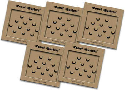 Comet Busters Handcrfated Black Moon Bindis for Women Forehead Black Bindis(Indian Bindi)