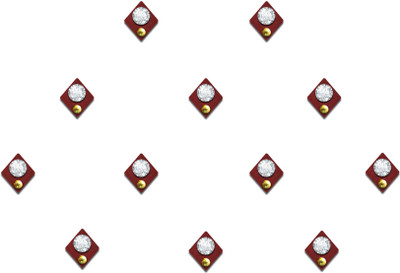 Comet Busters Handcrafted Fancy Maroon Bindis (BV2209) Forehead Maroon Bindis(Bindi for Women)