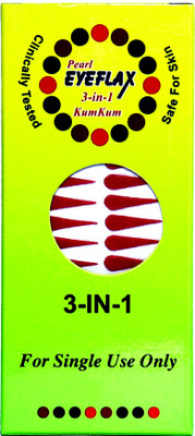 PEARL EYEFLAX Pearleyeflax_3 In 1 Tilak Bindi Size 2 Red Bindis(Tilak Bindi)