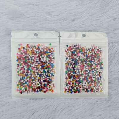 PANKTI ENTERPRISE Fancy MultiColor Velvet Small Bindi Combo Collection Pack Multicolor Bindis(000 Size, Pack of 2)