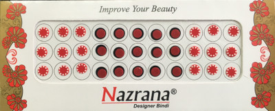 Nazrana FULL MOON FACE Multicolor Bindis(PAPER)