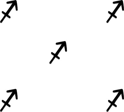 Comet Busters Sun Sign Sagittarius Bindis (BIN1083) Forehead Black Bindis(Basic)