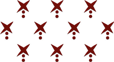 Comet Busters Handcrafted Traditional Maroon Bindi For Women(10mm) (BIN256) Forehead Maroon Bindis(Basic Bindi)