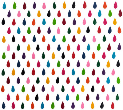 Comet Busters Basic Tear Drop Multicolor Velvet Bindis (7mm) (BIN1734) Forehead Multicolor Bindis(Basic)