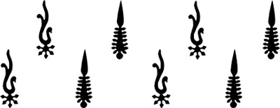 Comet Busters Handcrafted Traditional Black Bindi For Women (BIN572)(13mm) Forehead Black Bindis(Black Basic)