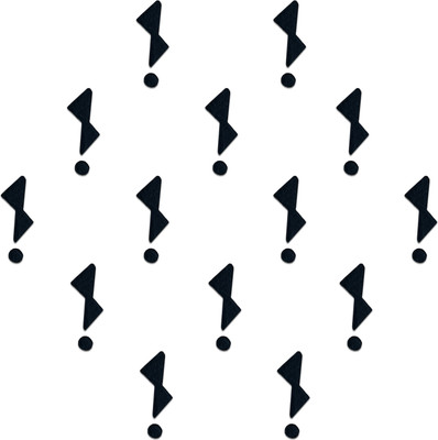 Comet Busters Abstract Designer Black Bindis (BIN2348) Forehead Black Bindis(Basic Black)